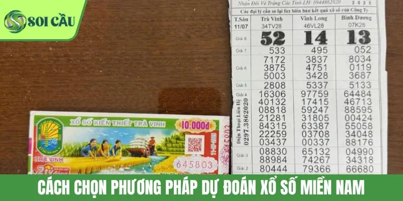 Cách chọn phương pháp dự đoán xổ số miền Nam