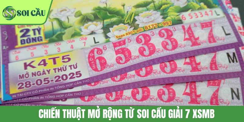 Chiến thuật mở rộng từ soi cầu giải 7 XSMB