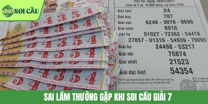 Sai lầm thường gặp khi soi cầu giải 7