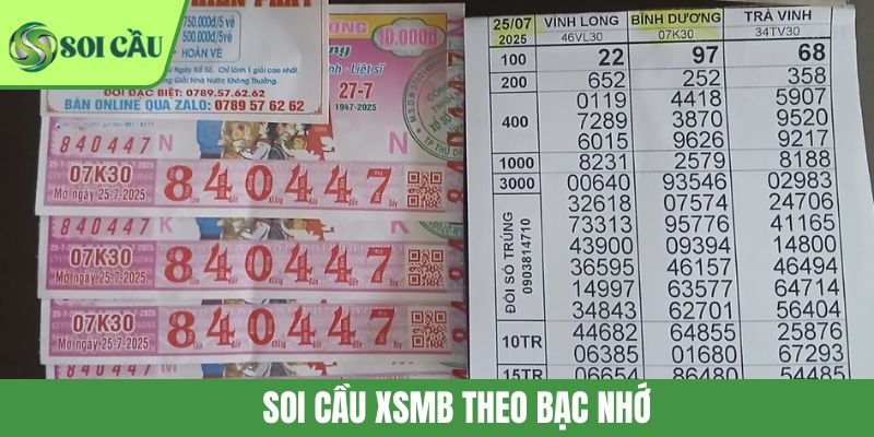 Soi Cầu XSMB Theo Bạc Nhớ: Cách Bắt Số Theo Chu Kỳ